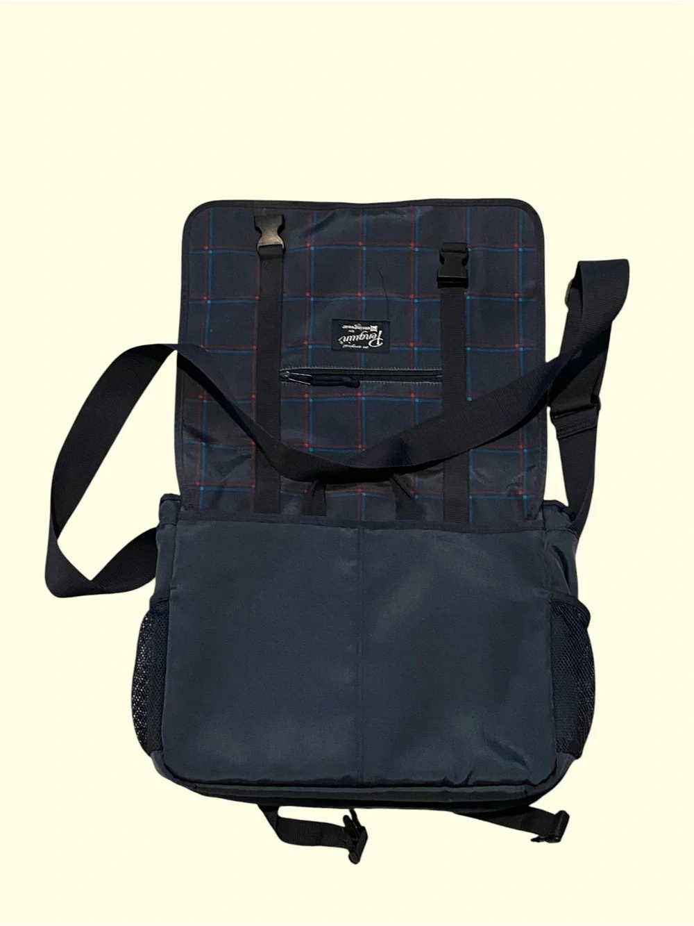 Pre Owned MENS Navy Blue Messenger Bag Travel Bag PENGUIN BRAND